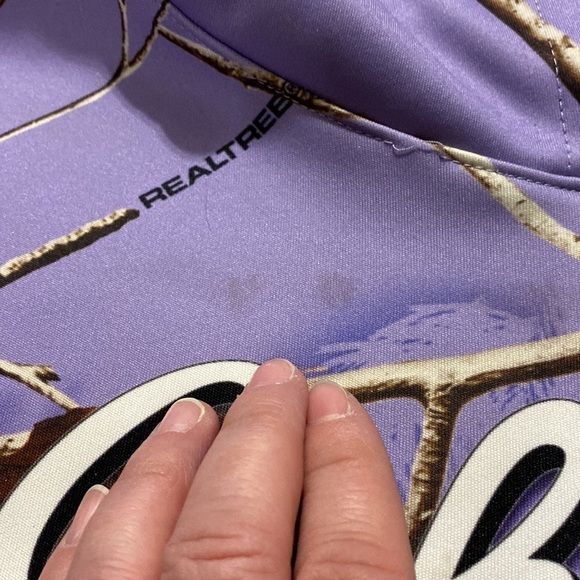 Cabela’s RealTree Women’s Purple Camo Lined  Hoodie (Size XL) - Picture 10 of 10